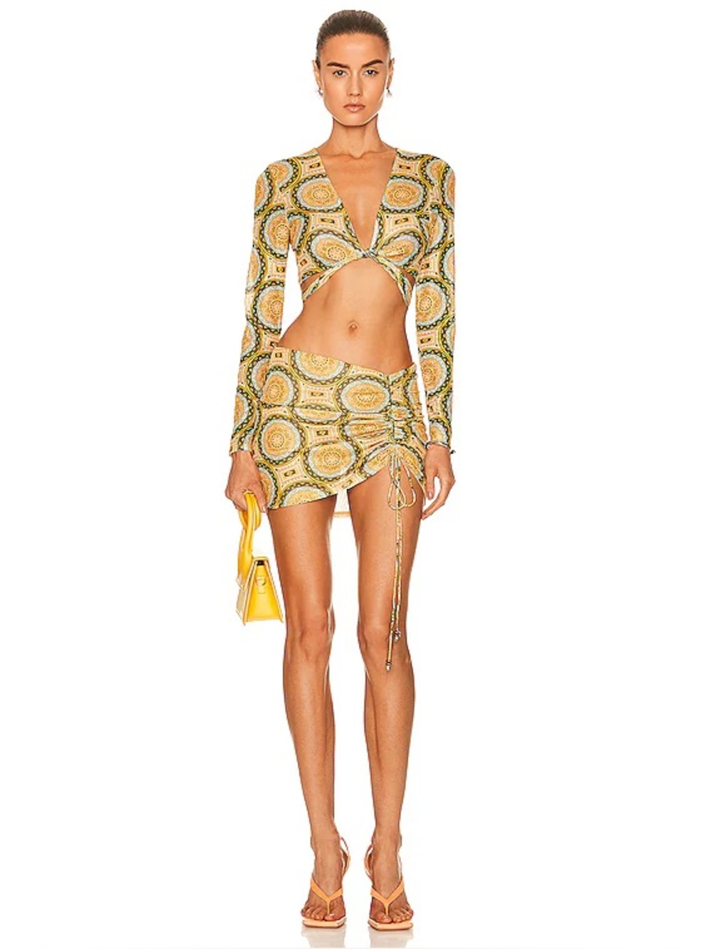 Alexis Mazzani Top and in Avalon Mini Skirt in Aztec Multi